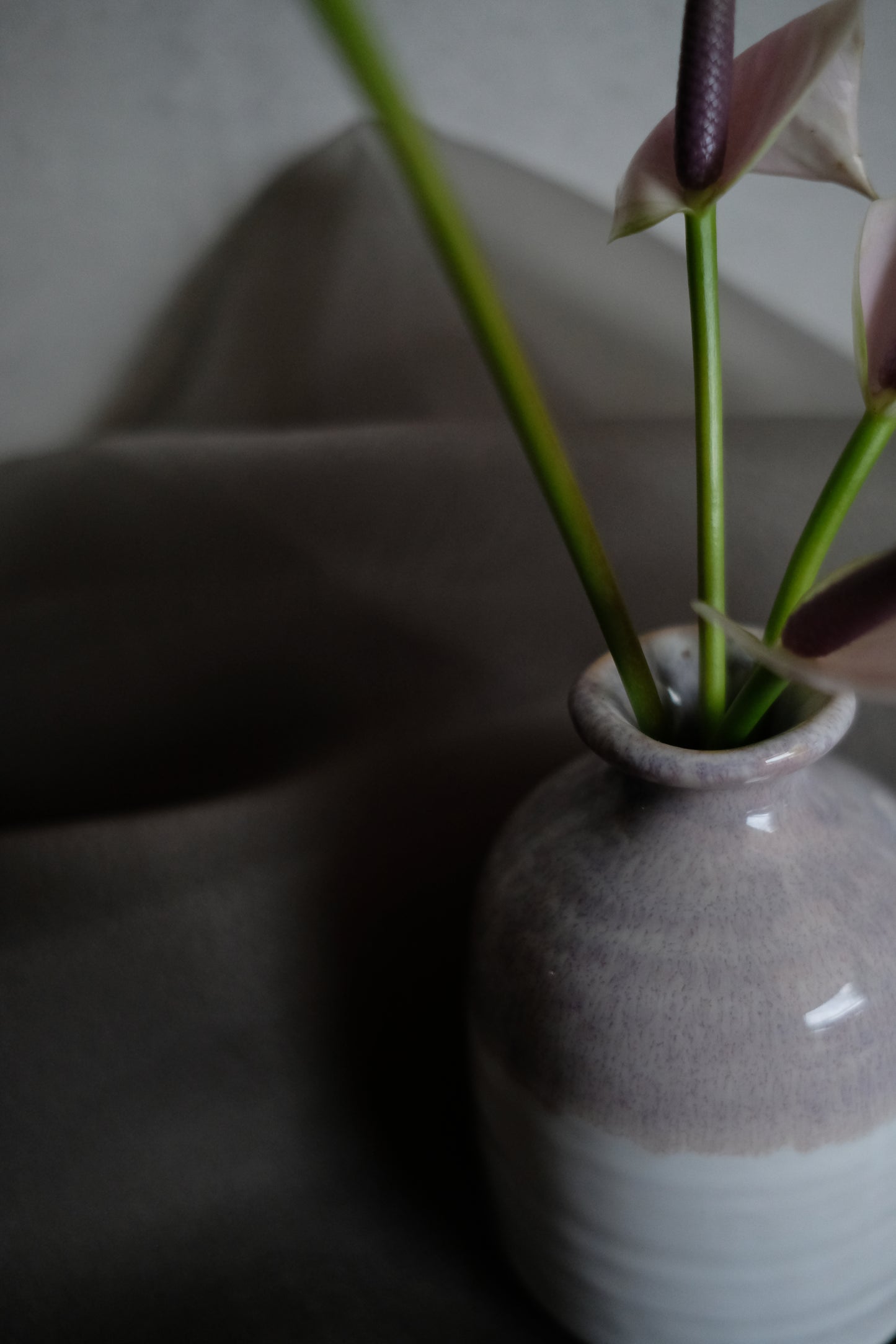 Lavender Ceramic Vase